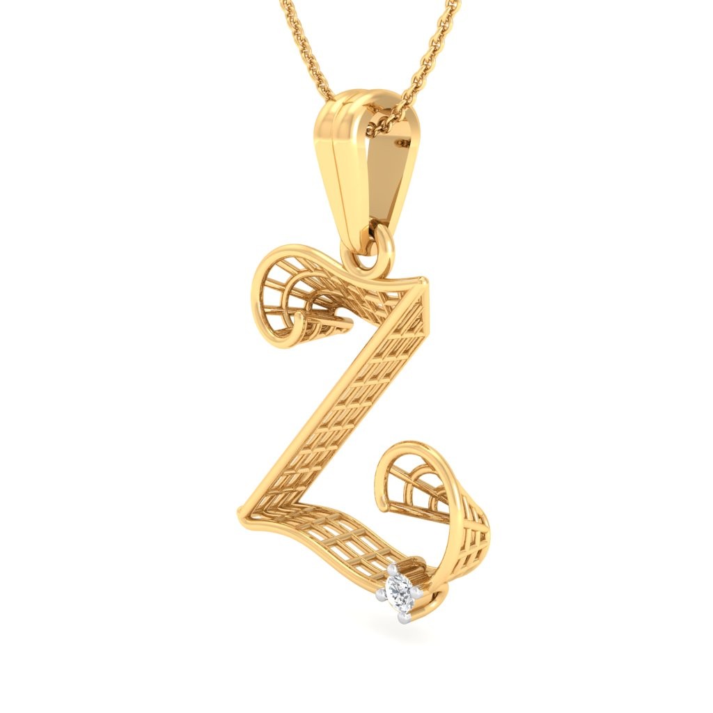 The Z Alphabet Pendant Diamond Jewellery at Best Prices in India SarvadaJewels