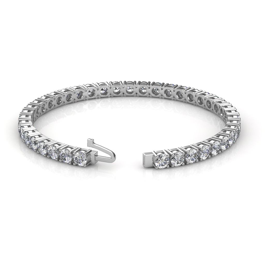 Tennis Bracelet Lab Grown Diamond - 18k Gold | The True Gem