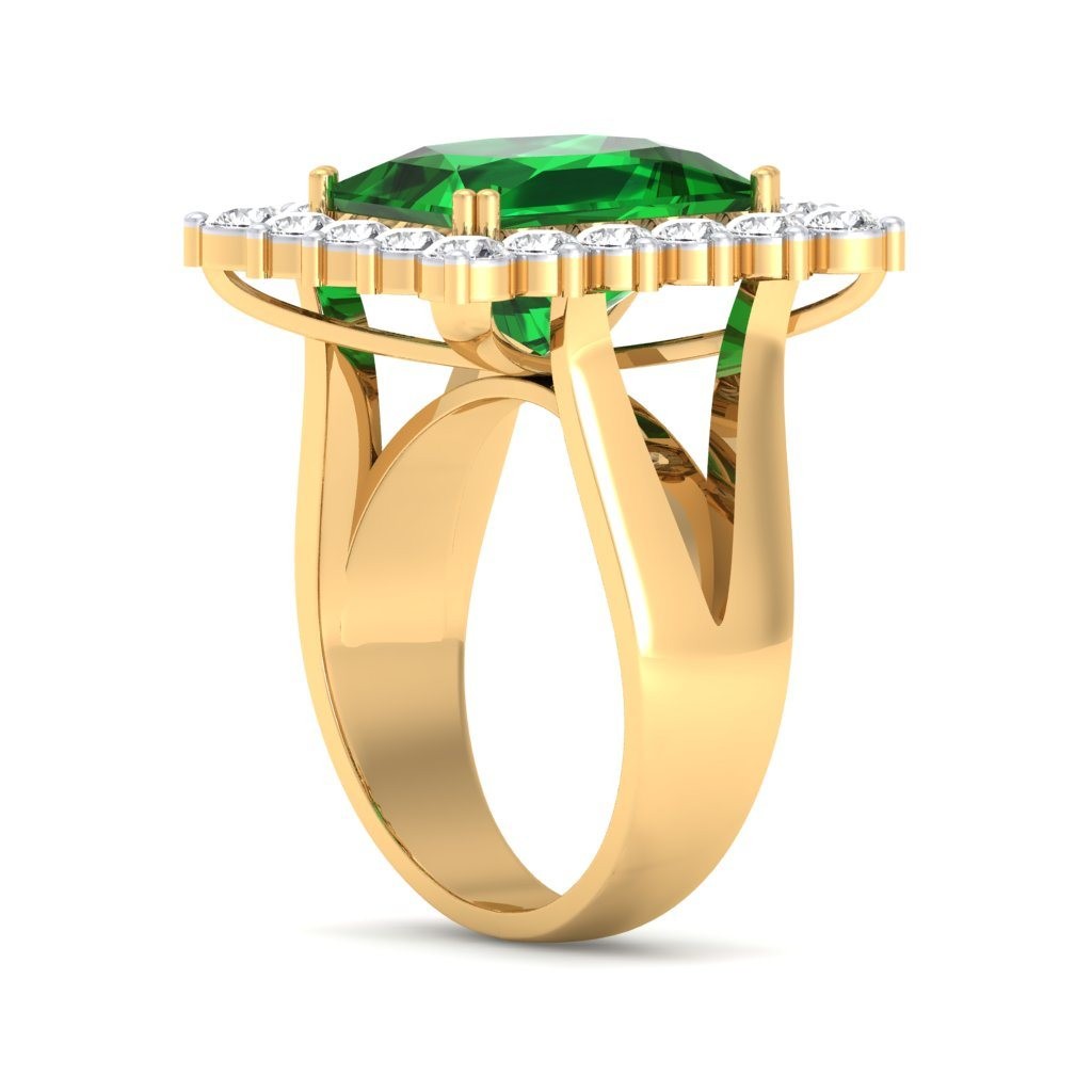 The Celina Emerald Ring - Diamond Jewellery at Best Prices in India ...