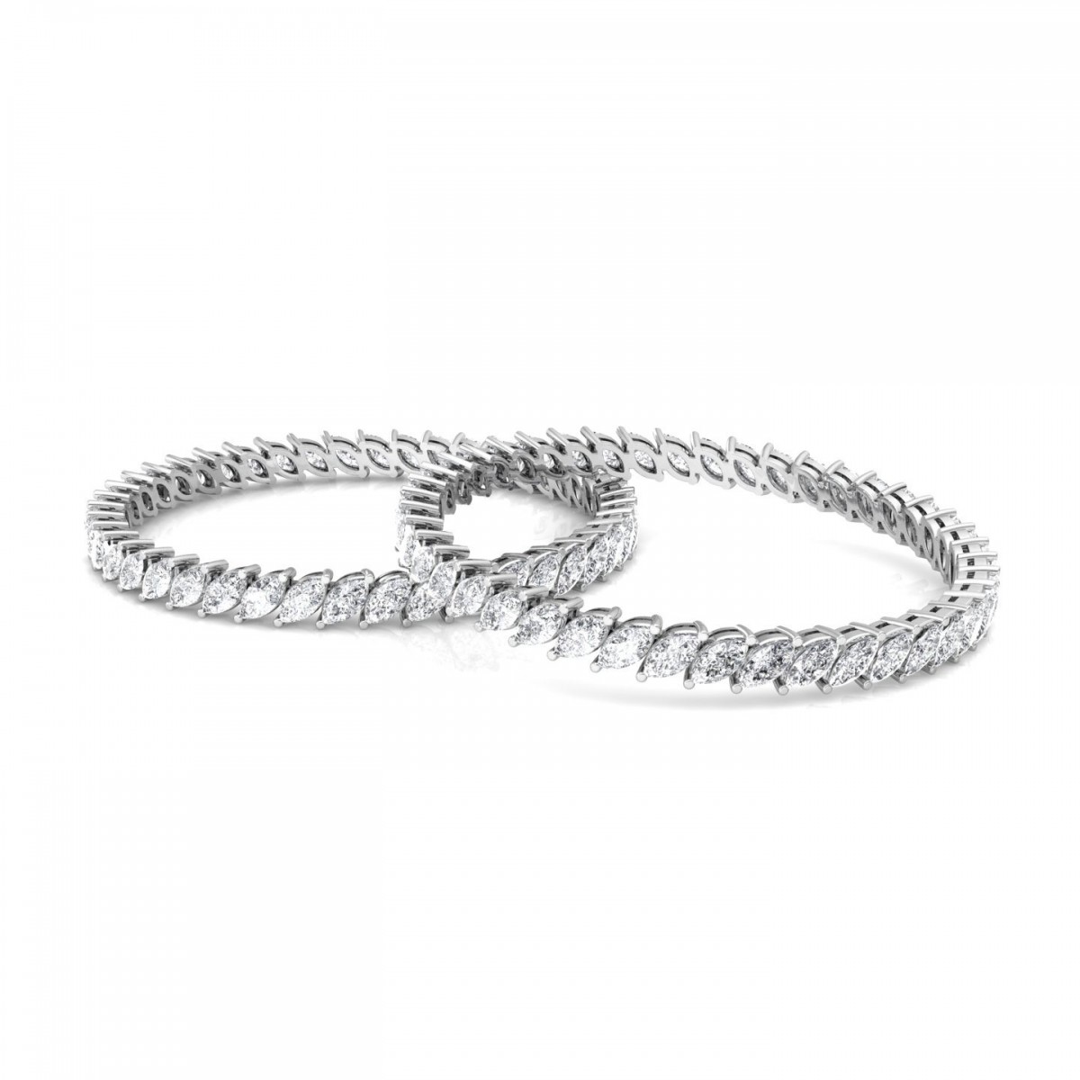 Princess Cut Solitaire Diamond Bracelet - JD SOLITAIRE