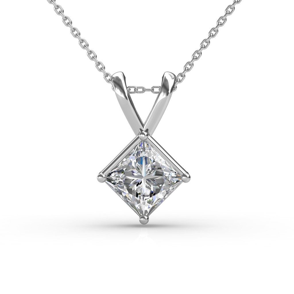 1/4 Carat Diamond Solitaire Necklace – Maurice's Jewelers