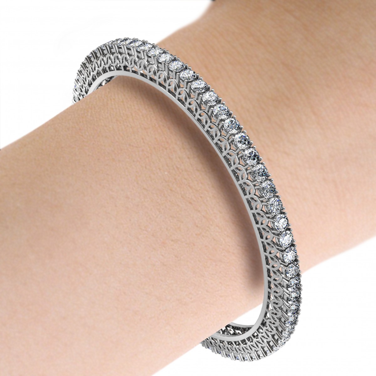 Single line diamond bangles store