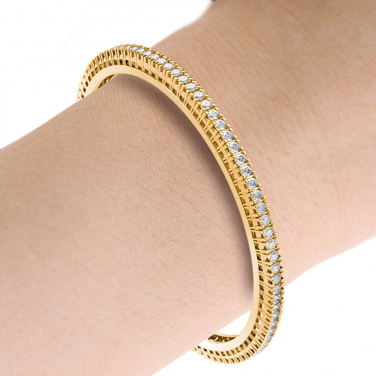Single diamond bangles discount