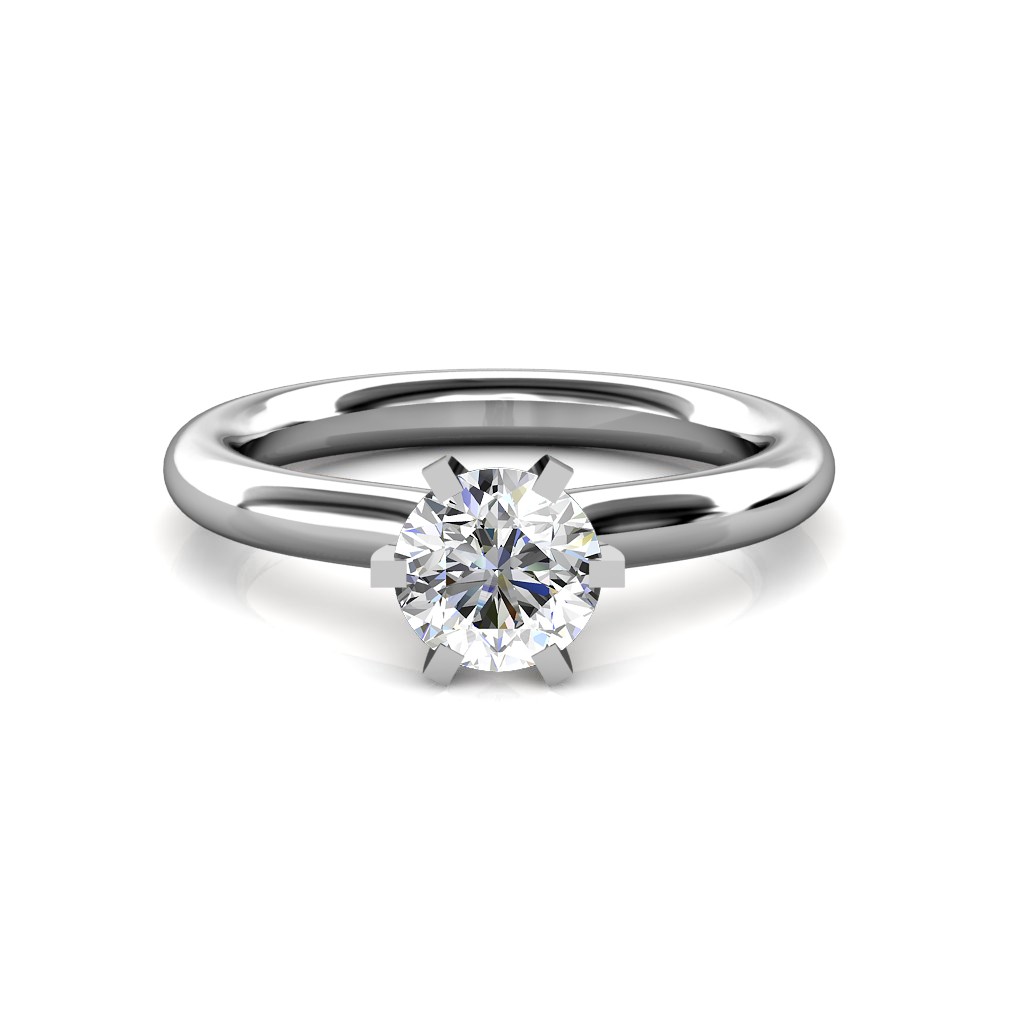14k Gold 2-Piece Diamond Ring Set ( Engagement Ring & Man's Wedding Band ),  w/ 0.24 Carat Brilliant Cut -Style Ljy203em - SilverBlings