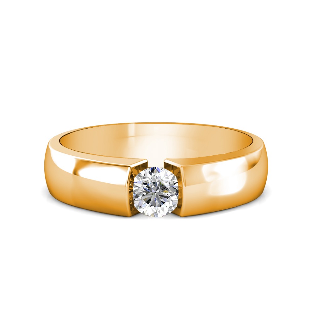 Buy quality Everyday Wear Solitaire Look Diamond Ring for Men in Pune