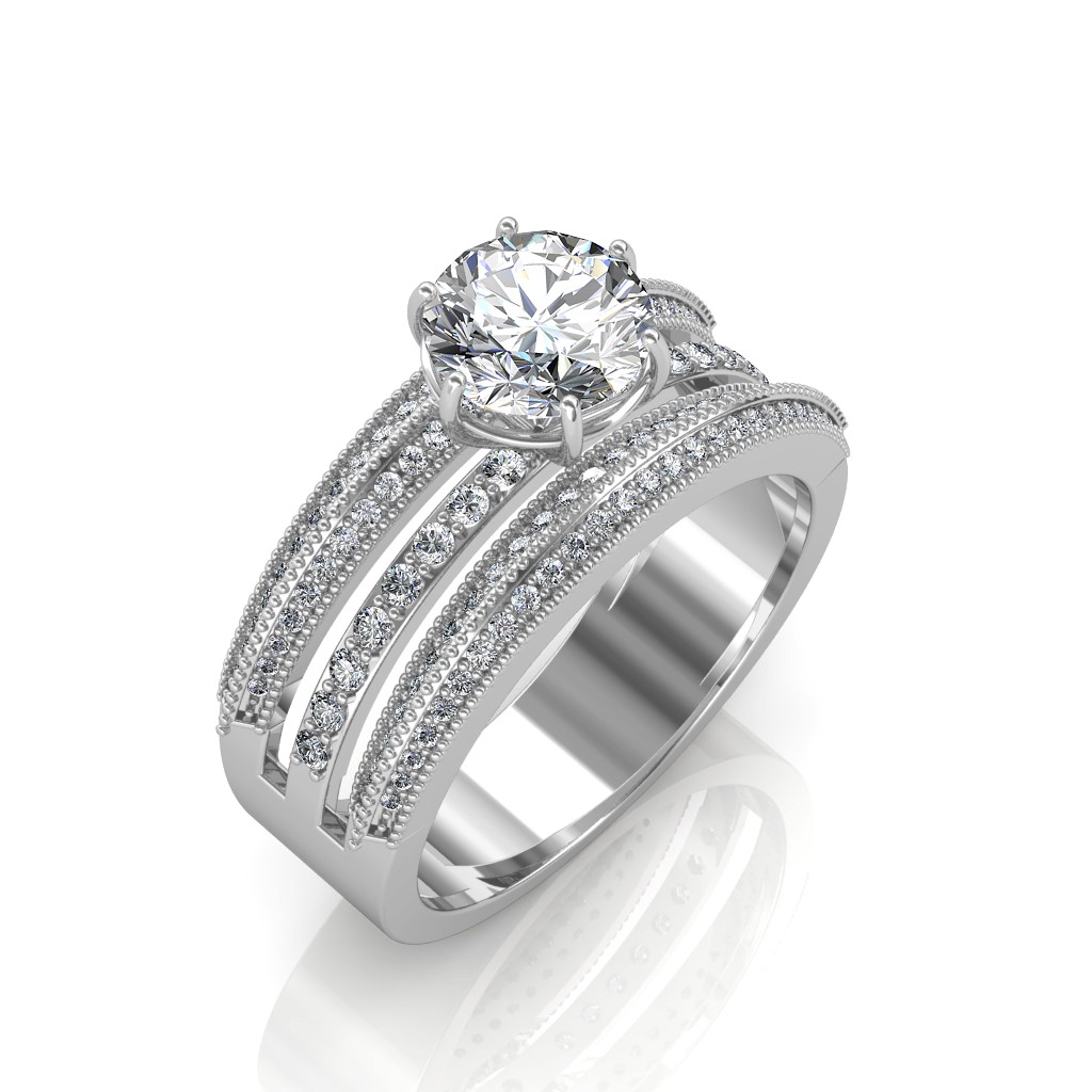 Ladies solitaire ring designs on sale