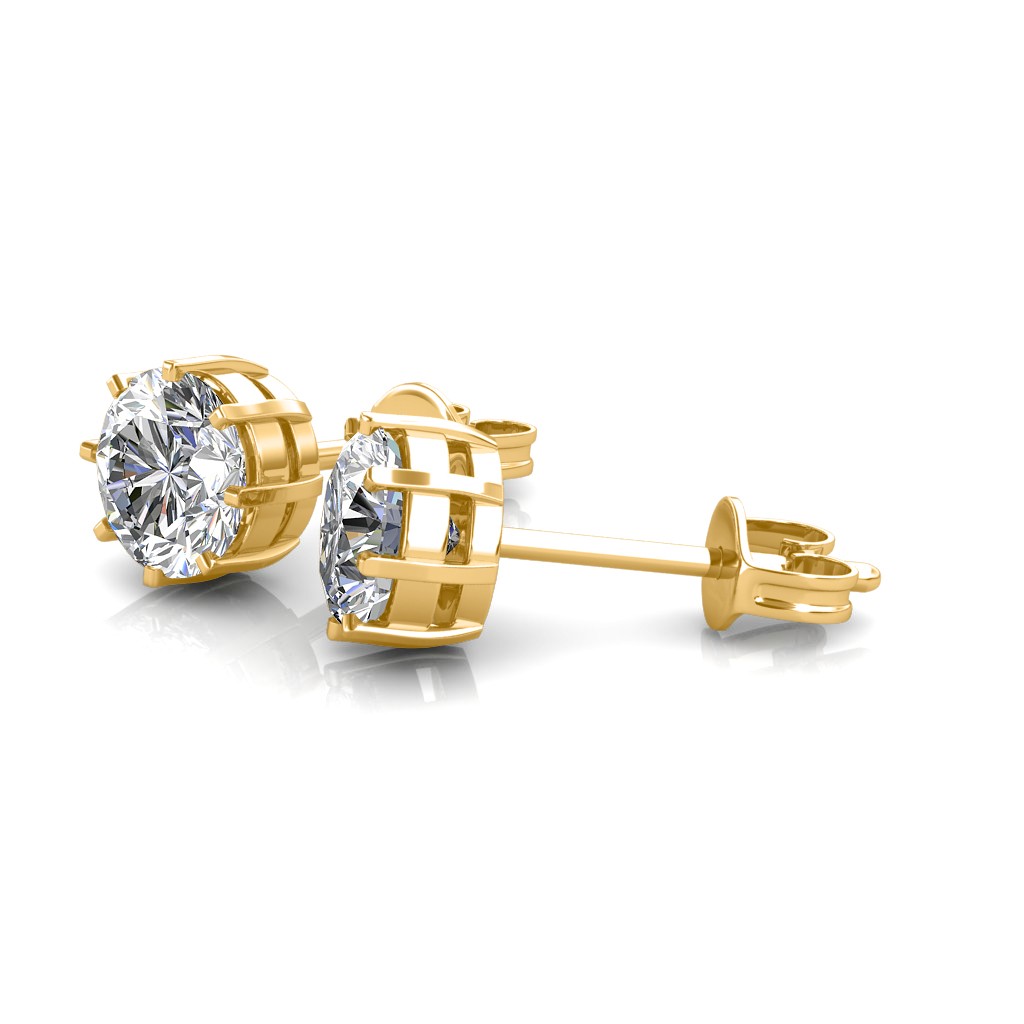 Buy Double Artificial Solitaire Diamond Earrings online