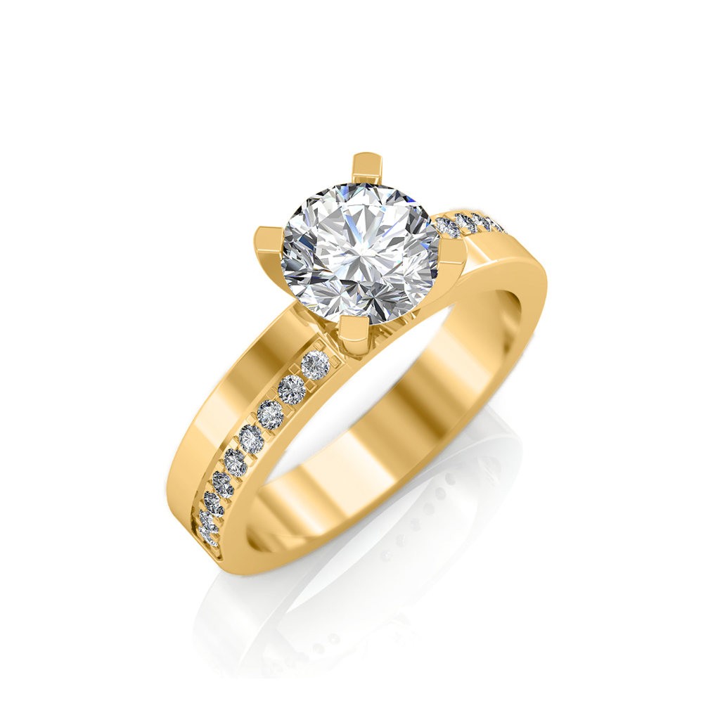 0.48 carat 18K Gold The Classic Solitaire Ring