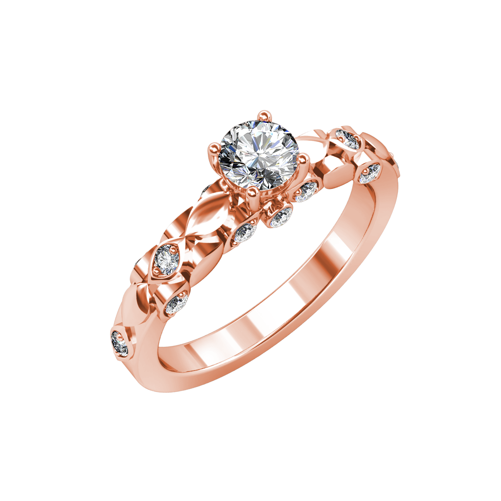 0.67 carat 18K Gold THE SUPRIYA ENGAGEMENT RING