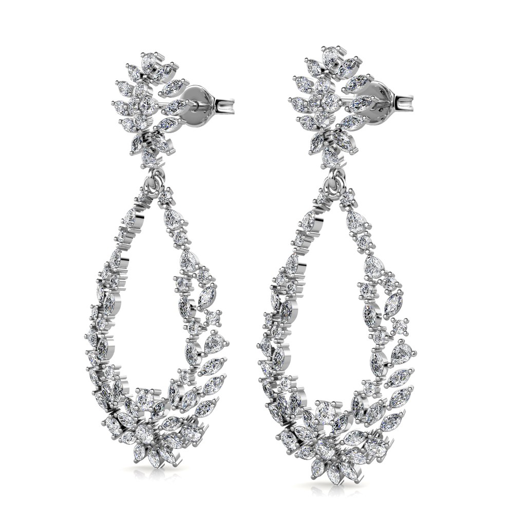 AMERICAN DIAMOND CHANDELIER EARRING – The Shopping Tree