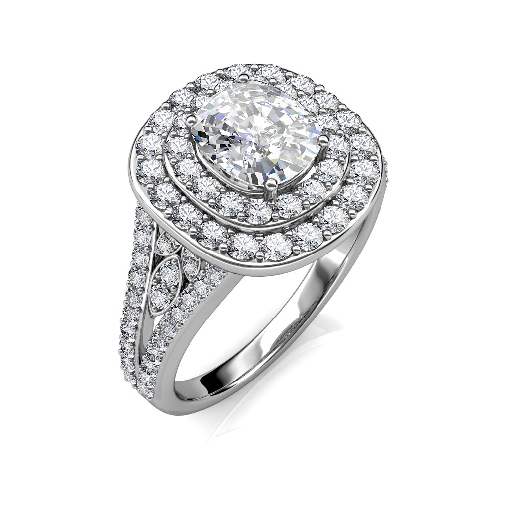 Double shop halo setting
