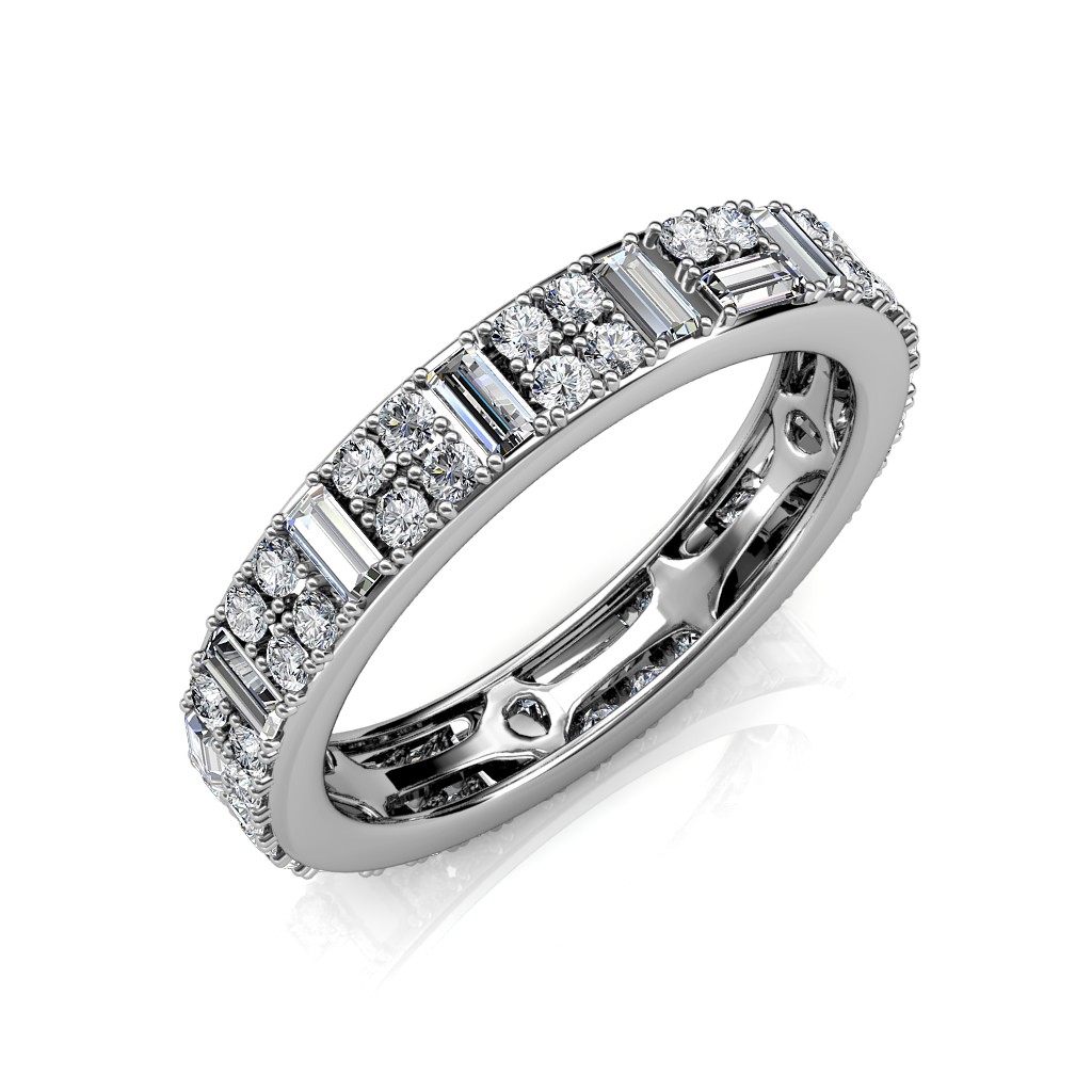Luna Diamond Eternity Ring in Platinum (2 ct. tw.)