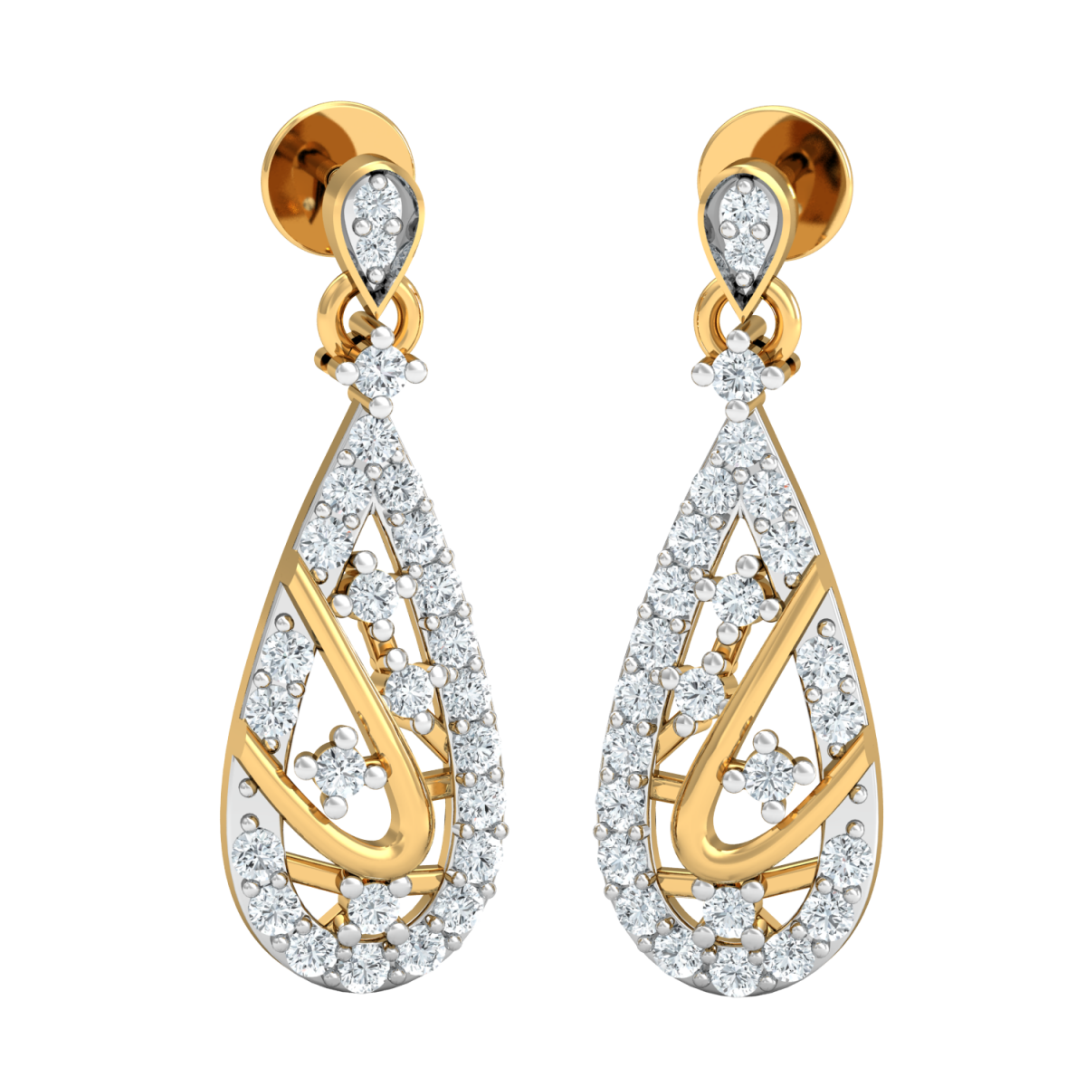 The Yolana Diamond Earrings Diamond Earrings at Best Prices in India SarvadaJewels