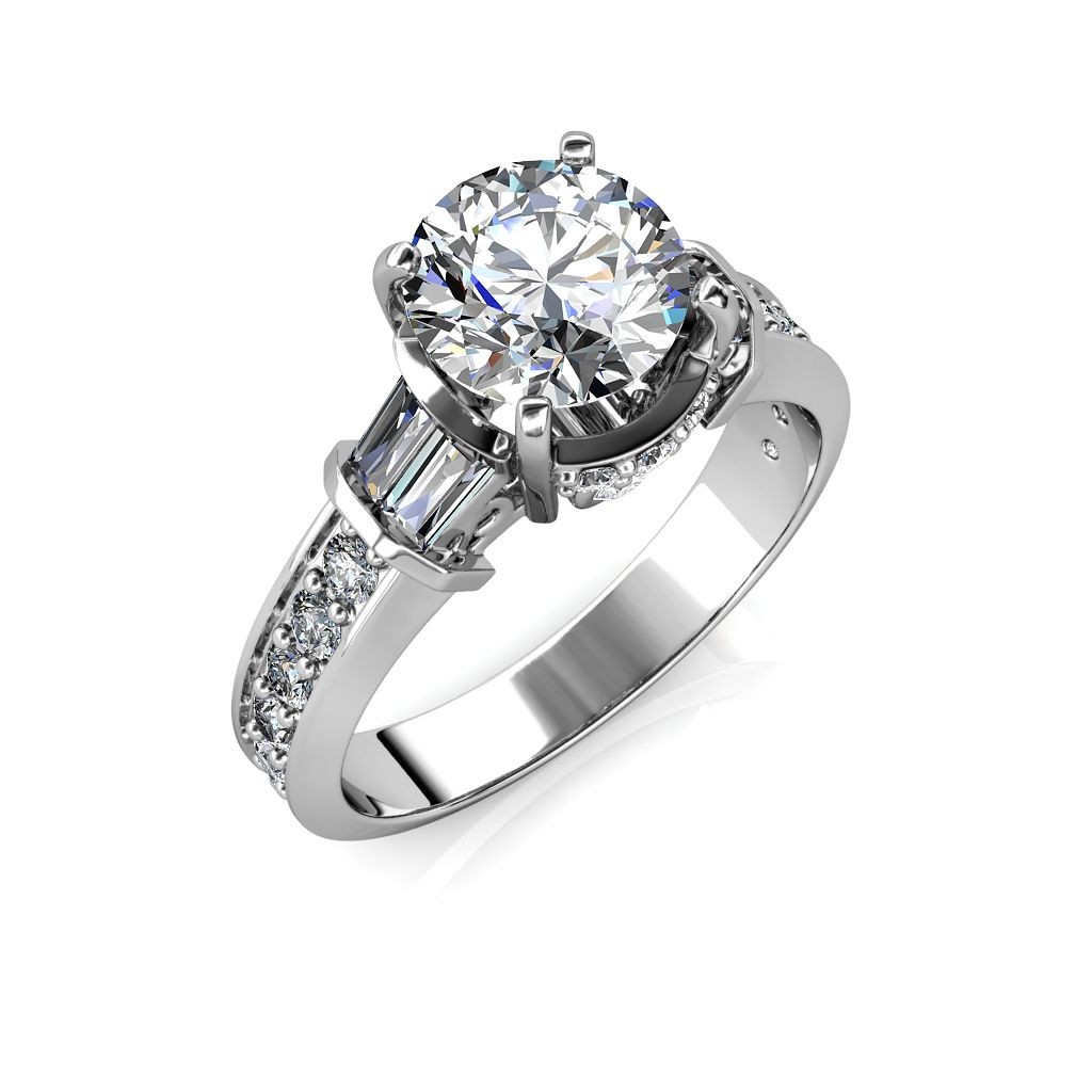 1.96 carat White Gold Saarah Engagement Ring