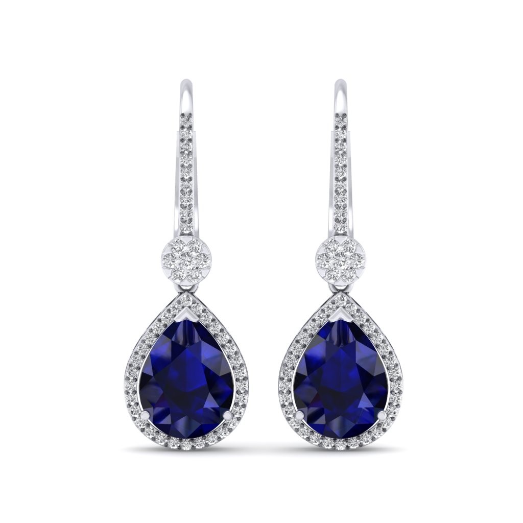 The Azure Dangler Diamond Earrings