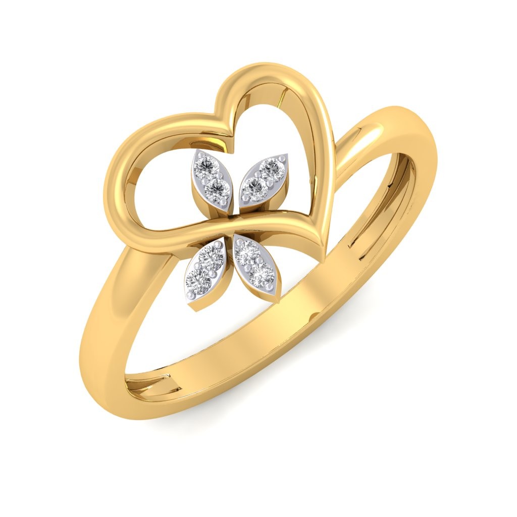 The Clover Heart Diamond Ring