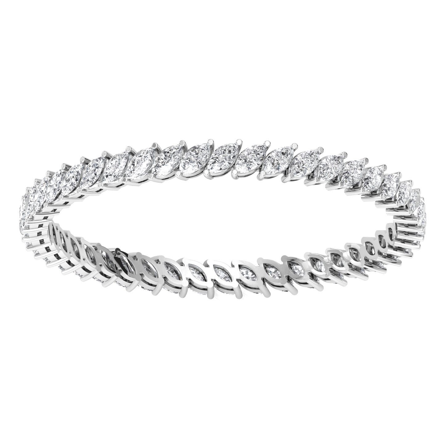 Marquise diamond bracelet top