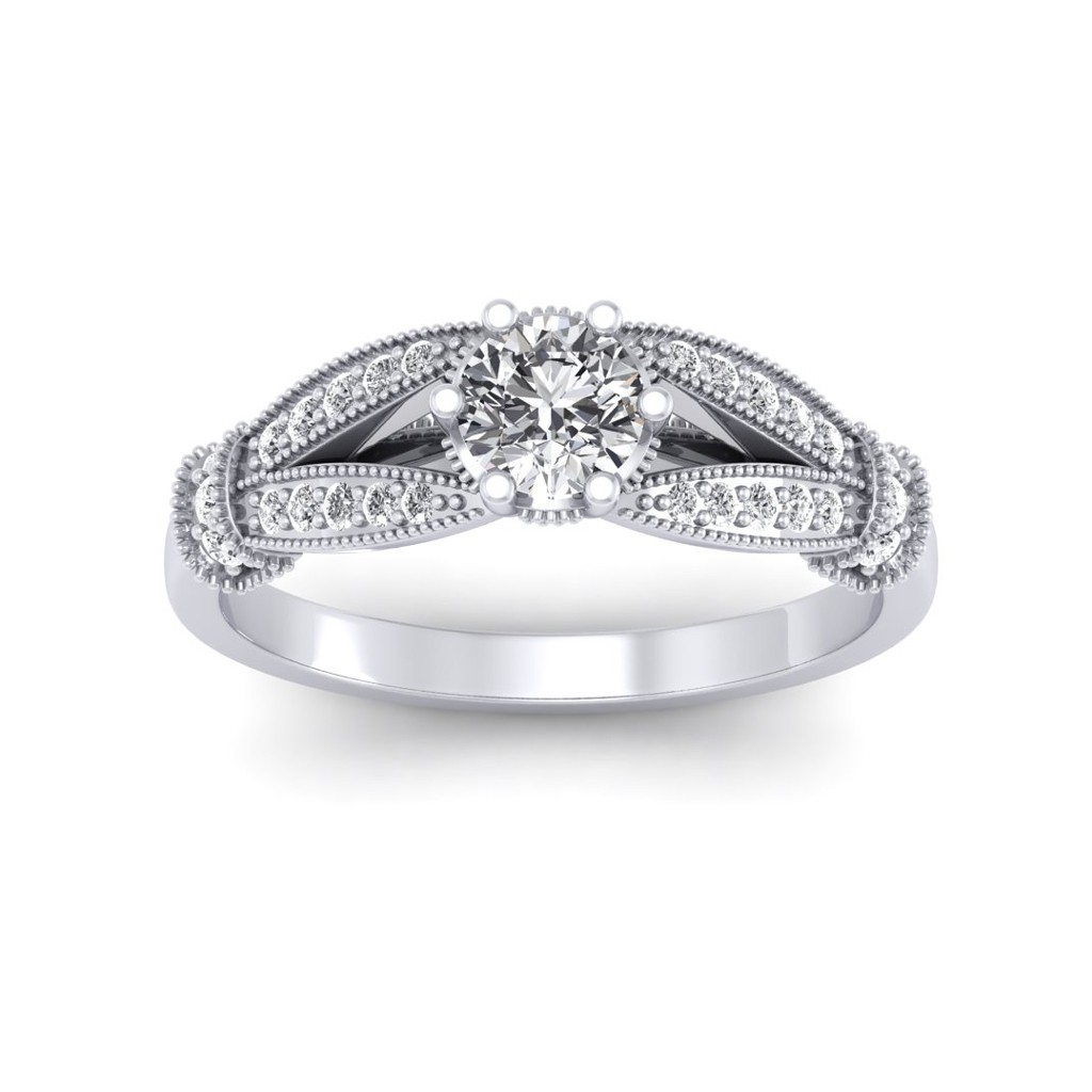 18k white gold store diamond ring price