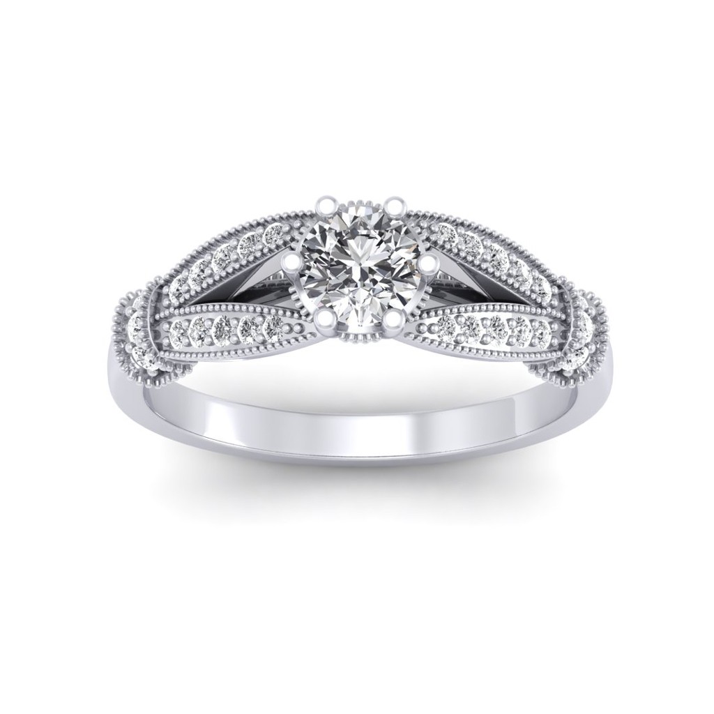 Mary - 18k White Gold 1.5 Carat Cushion Cut Halo Natural Diamond Engagement  Ring @ $4650 | Gabriel & Co.