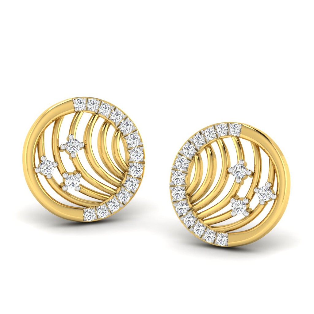 The Liri Circular Earrings - Diamond Earrings at Best Prices in India ...