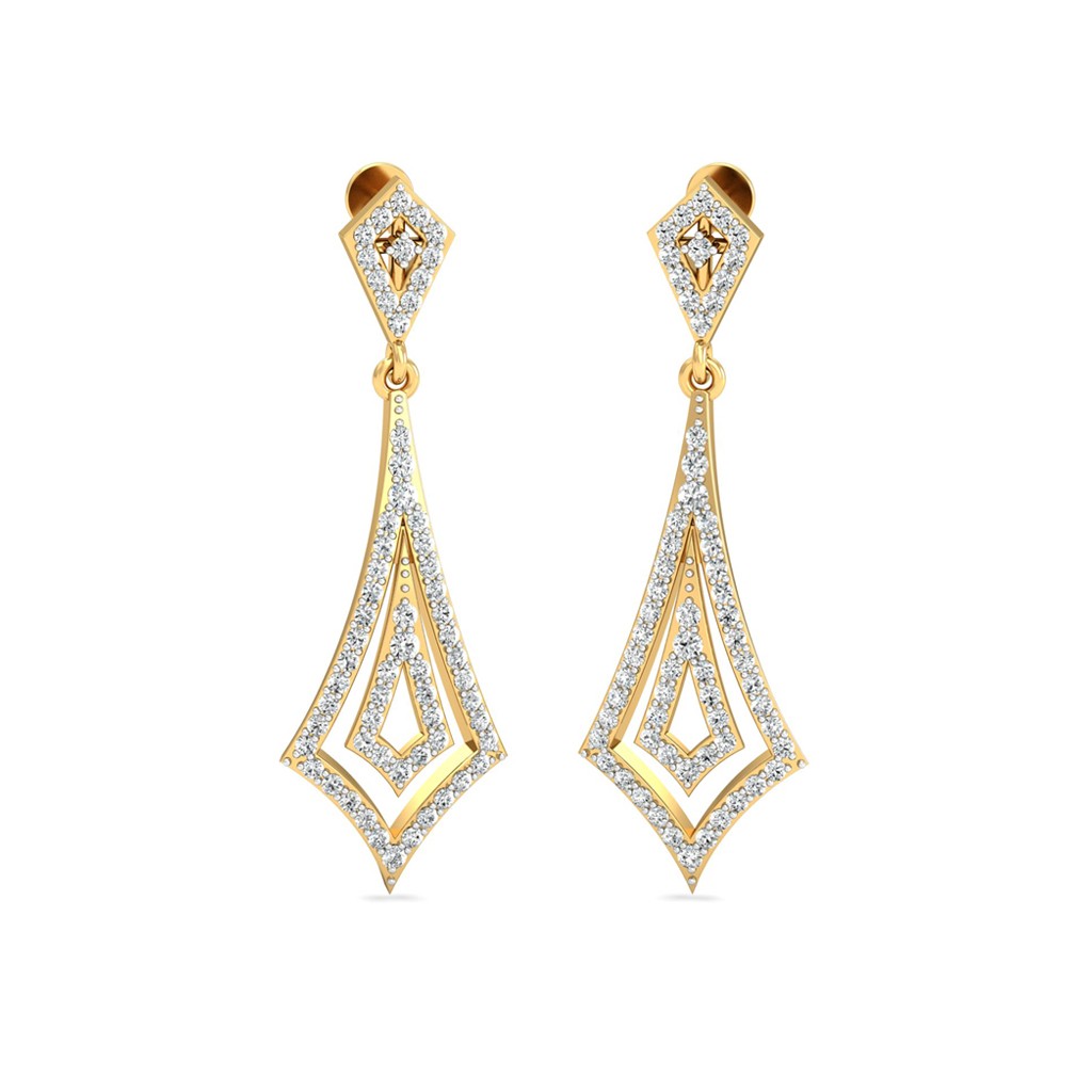 The Radiant Chandelier Earrings Diamond Earrings at Best Prices in India SarvadaJewels