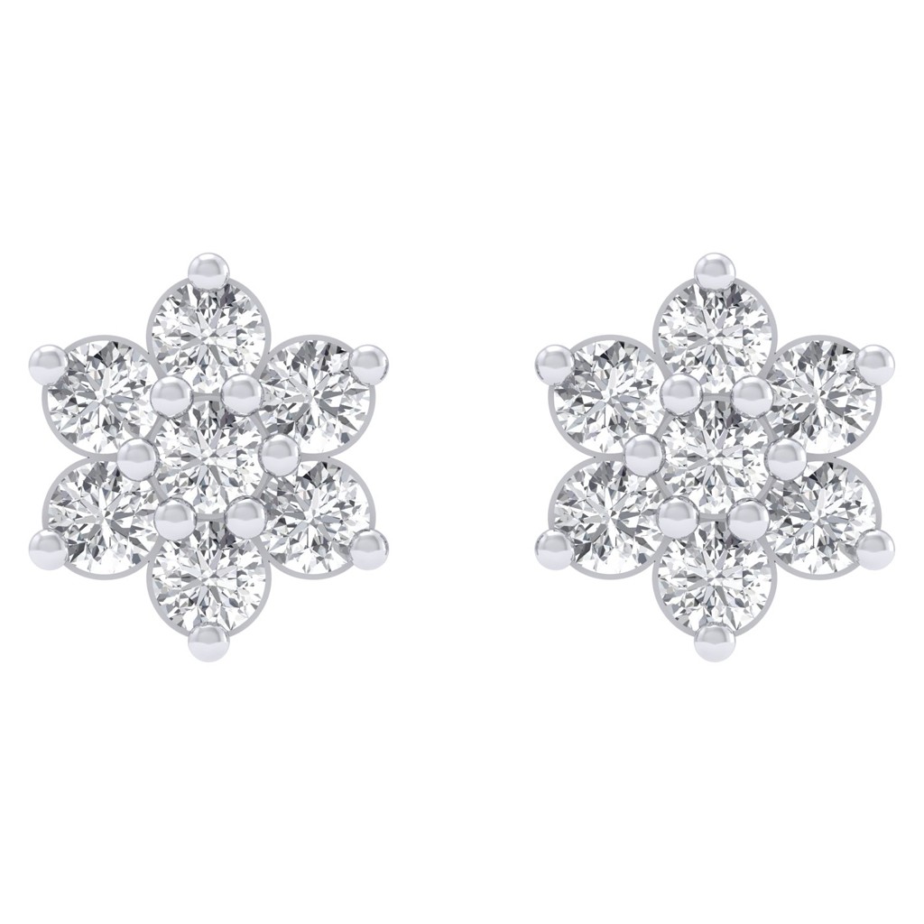 The Diamond Cluster Earrings