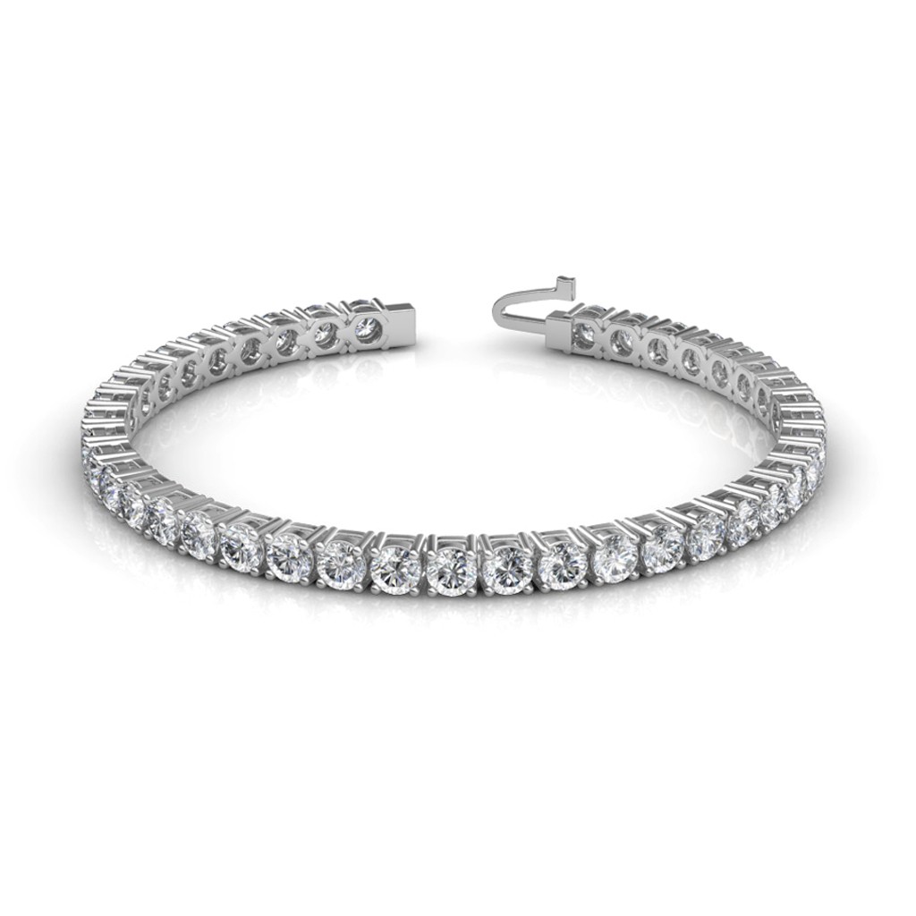 White Gold Tennis Bracelet – Meira T Boutique