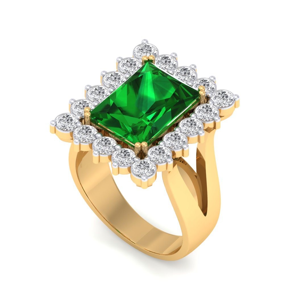 The Celina Emerald Ring - Diamond Jewellery at Best Prices in India ...