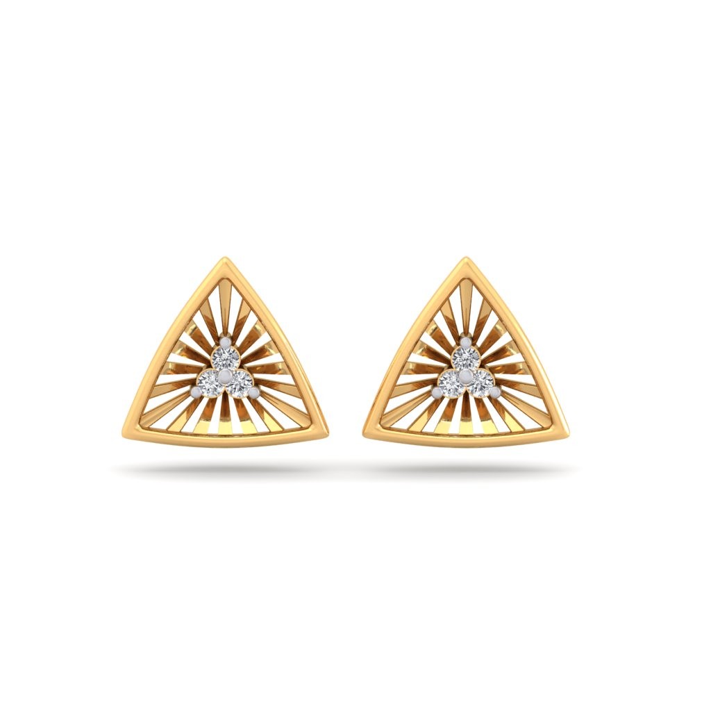 The Nova Triangle Diamond Earrings