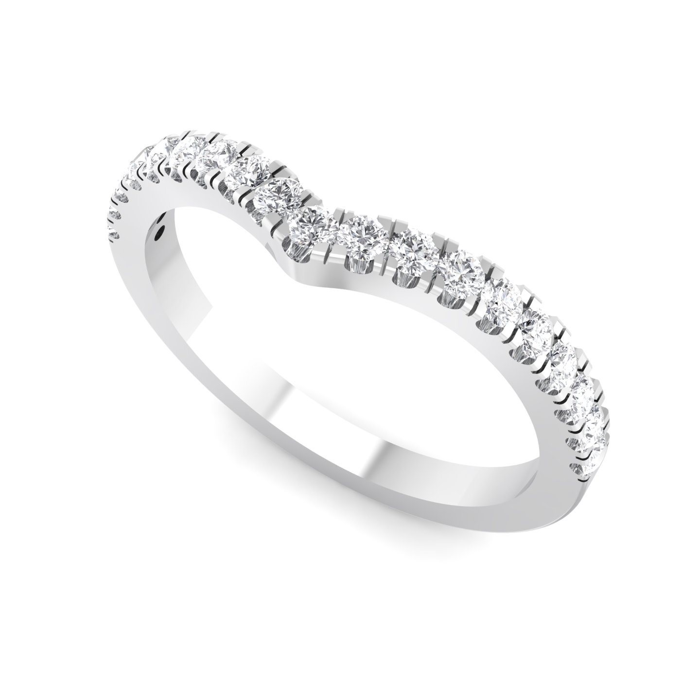 The Beliso Half Eternity Ring- Platinum