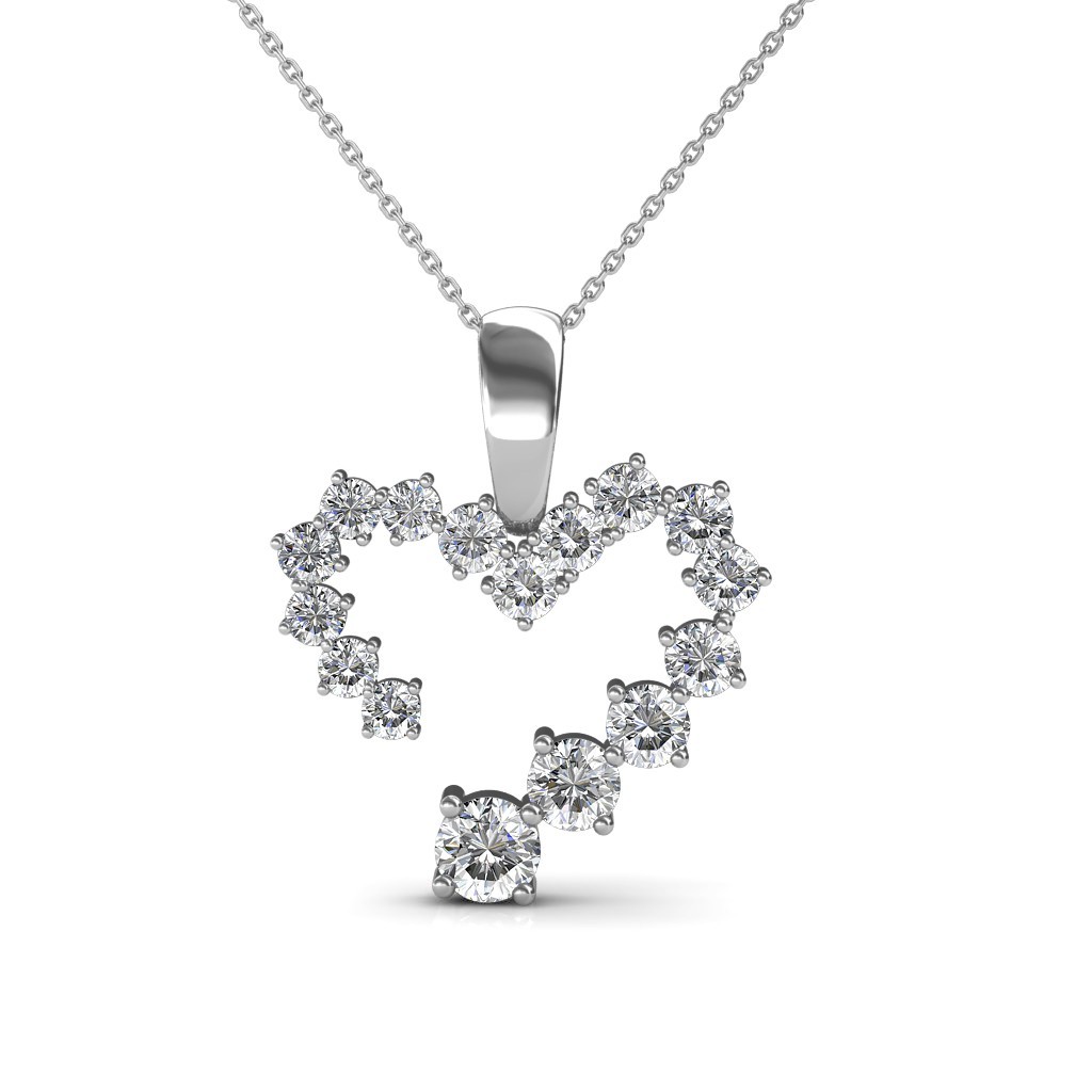 Unique heart necklaces hotsell
