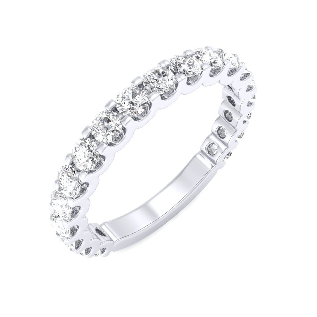 The Kyra Half-Eternity Ring- Platinum Jewellery at Best Prices in India |  SarvadaJewels.com