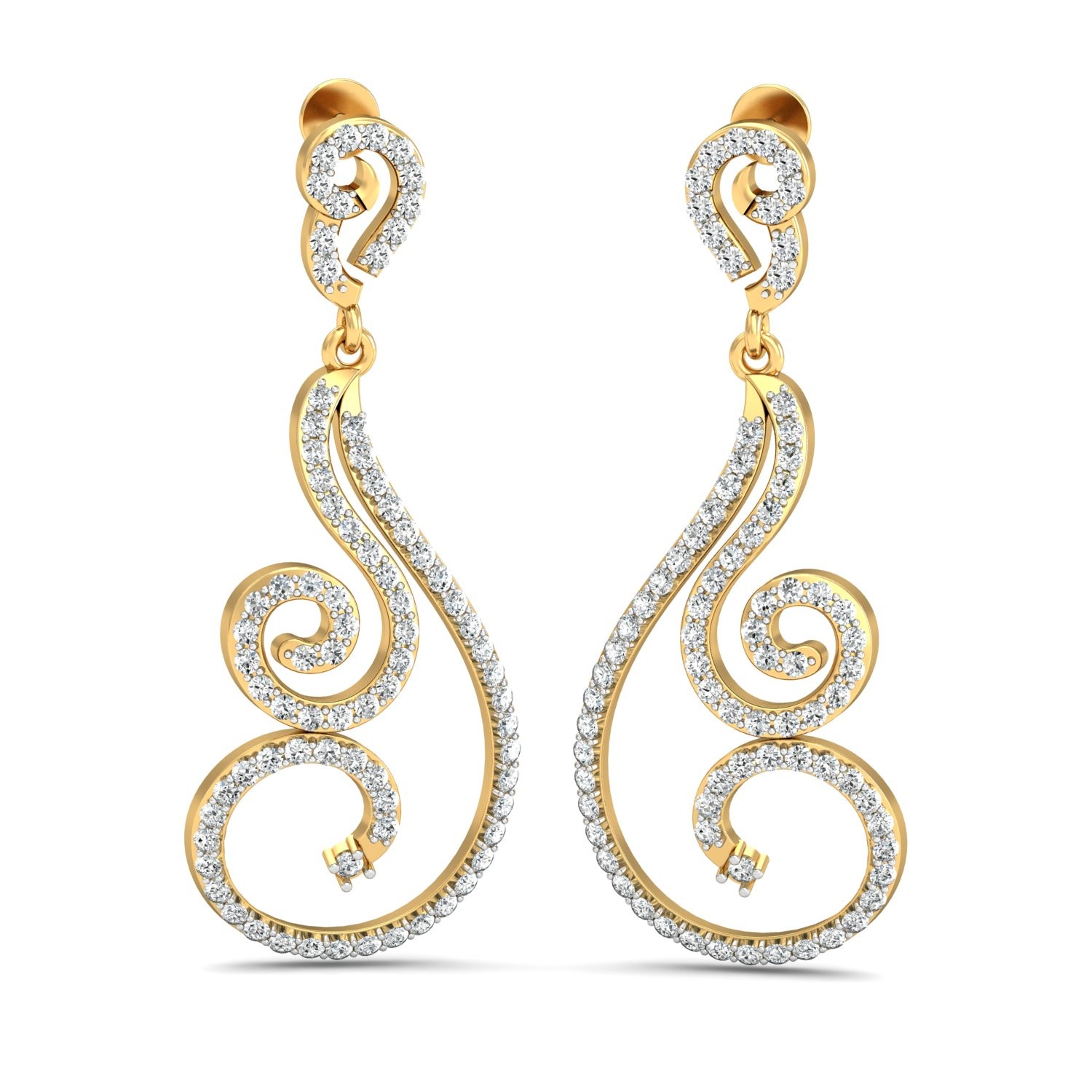 The Janet Diamond Long Earrings