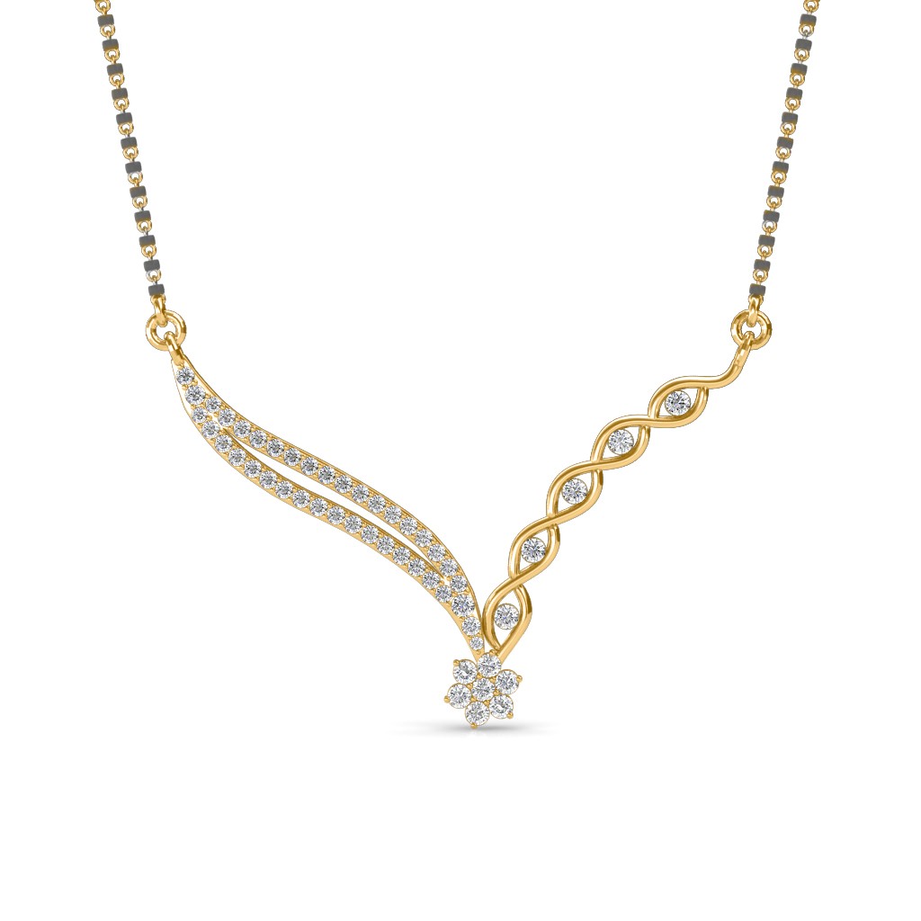 The Karuna Mangaslutra Diamond Jewellery at Best Prices in India SarvadaJewels