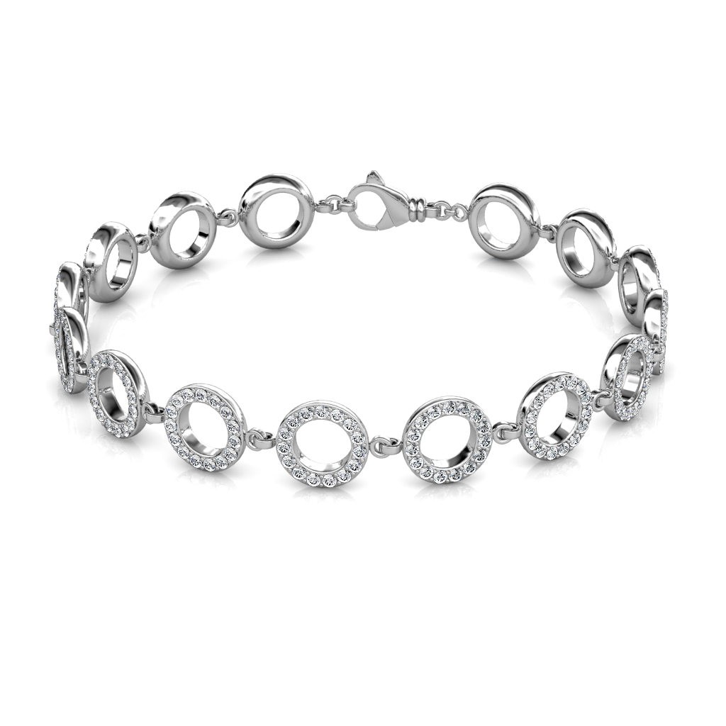 Platinum, Sapphire & Diamond Buckle Bracelet — Shreve, Crump & Low