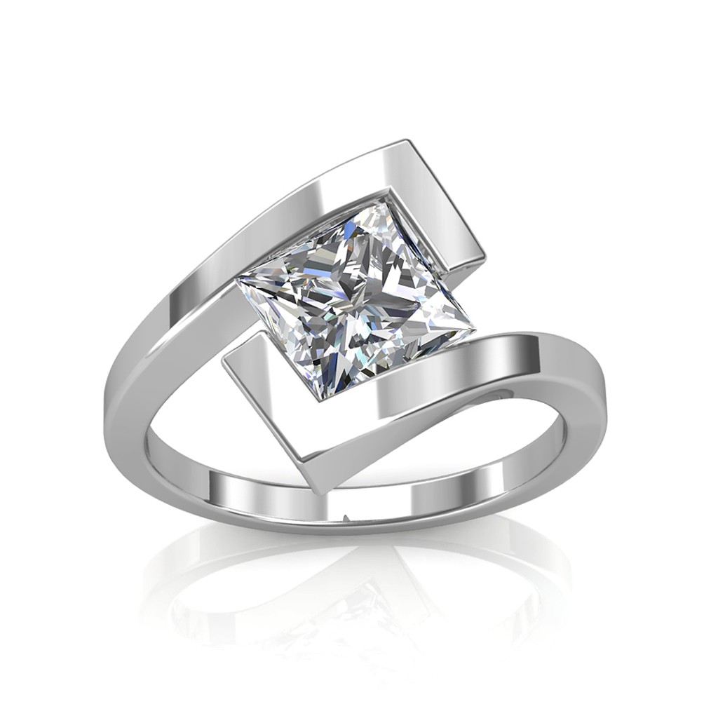 Tension Diamond Engagement Rings | Gelin Abaci Tension Ring TR-209