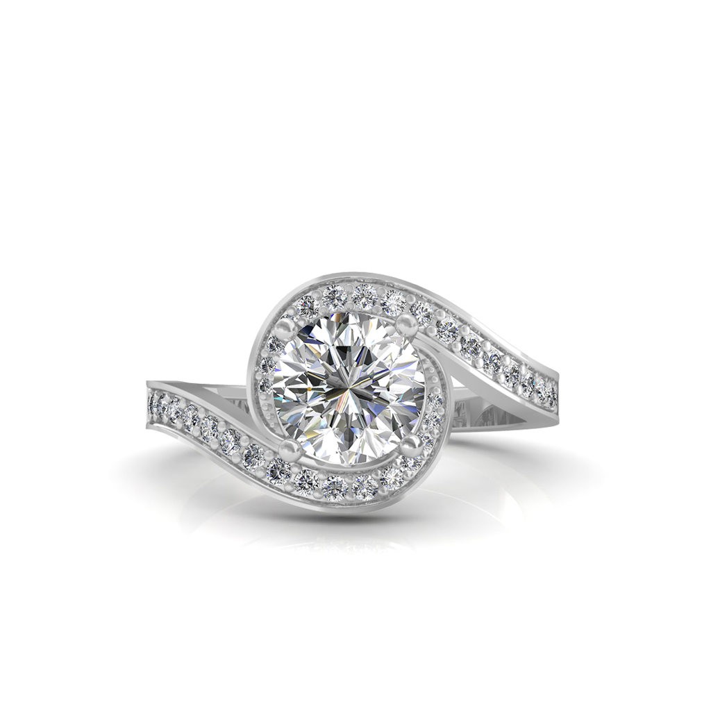 The Spiral solitaire Ring
