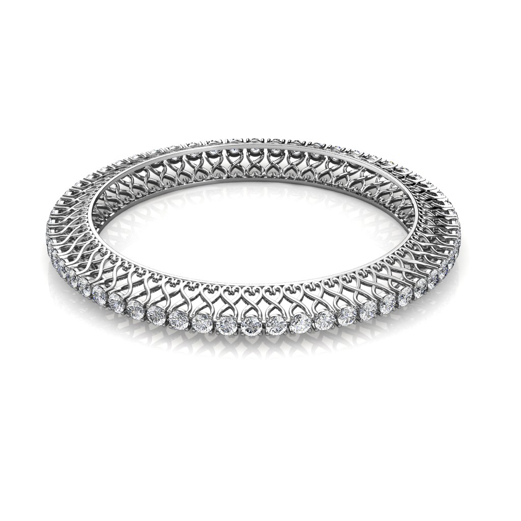 925 Sterling Silver 6MM VVS D Tennis Bracelet – Alpha Bling Co