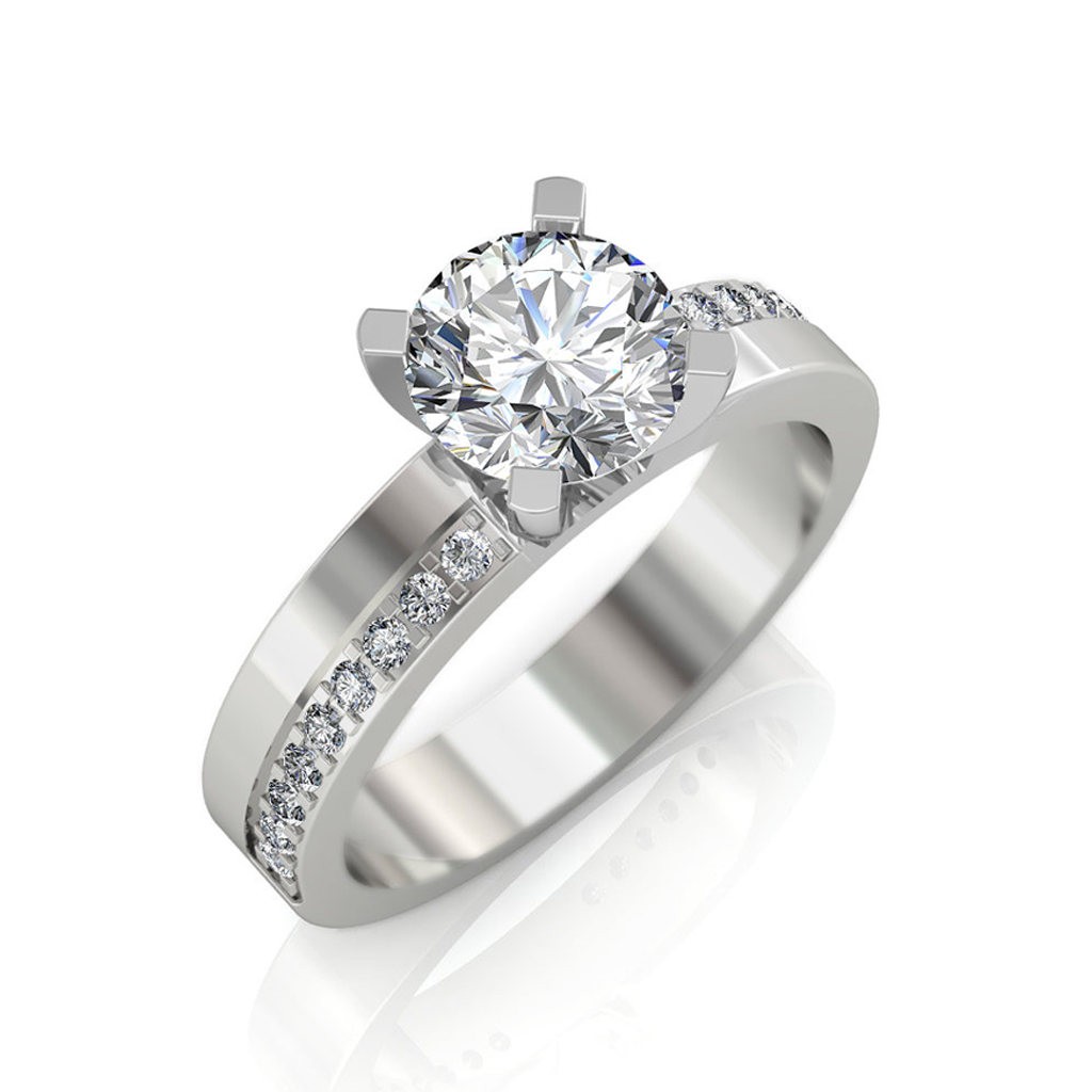 Shop Radiating Diamond Bridal Ring Set Online | CaratLane US