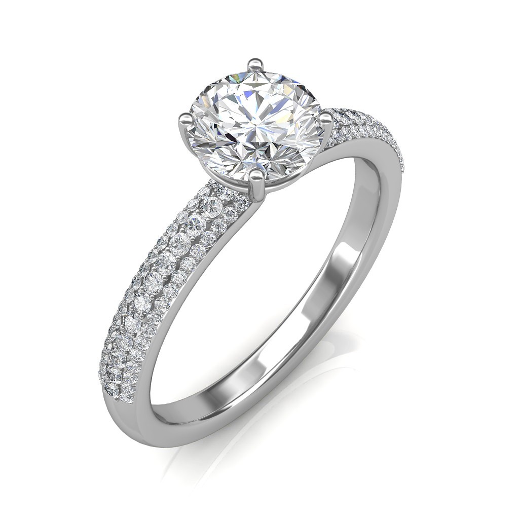 1.35 carat Platinum - Forever Love Engagement Ring