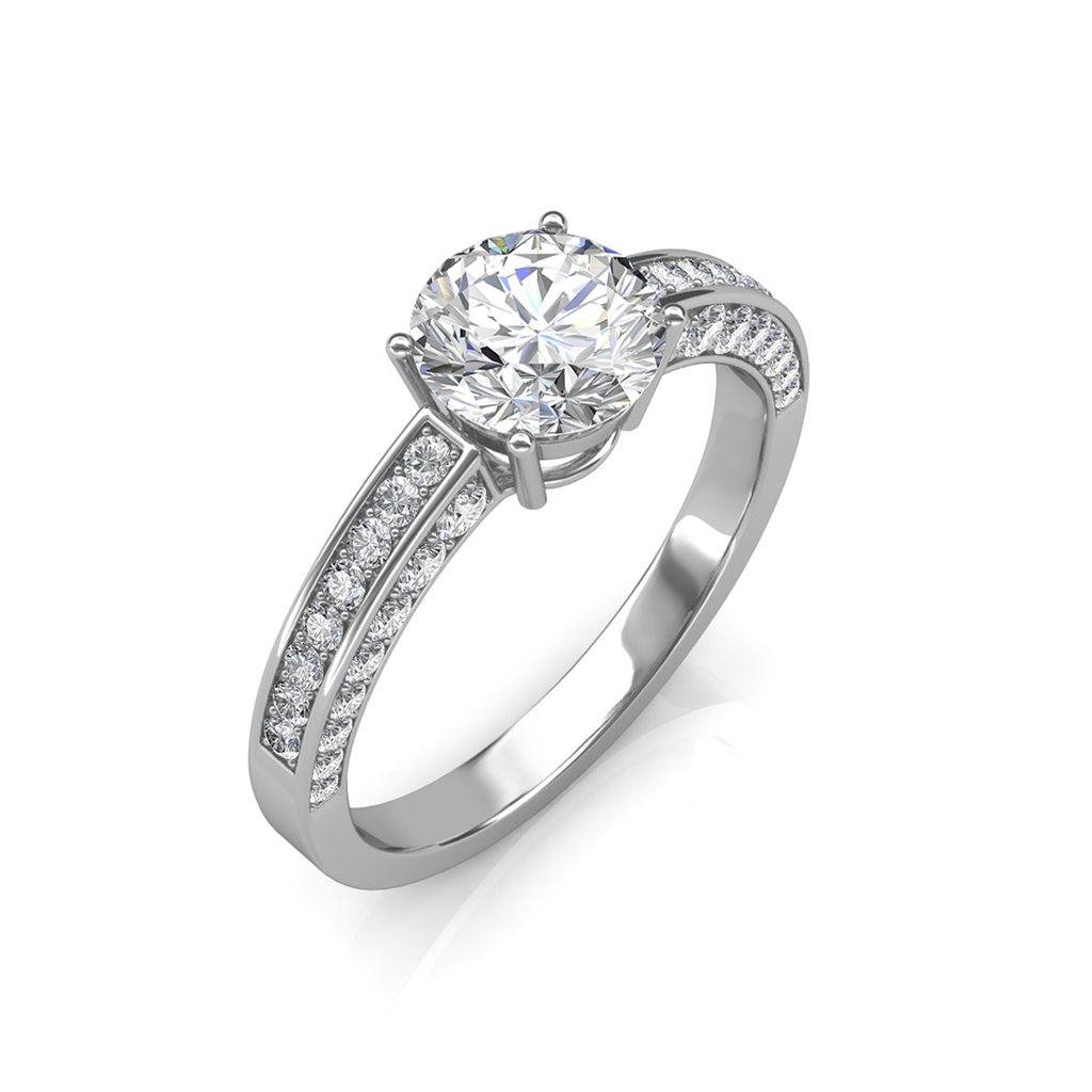 0.77 carat 18K Gold Zest Love Engagement Ring