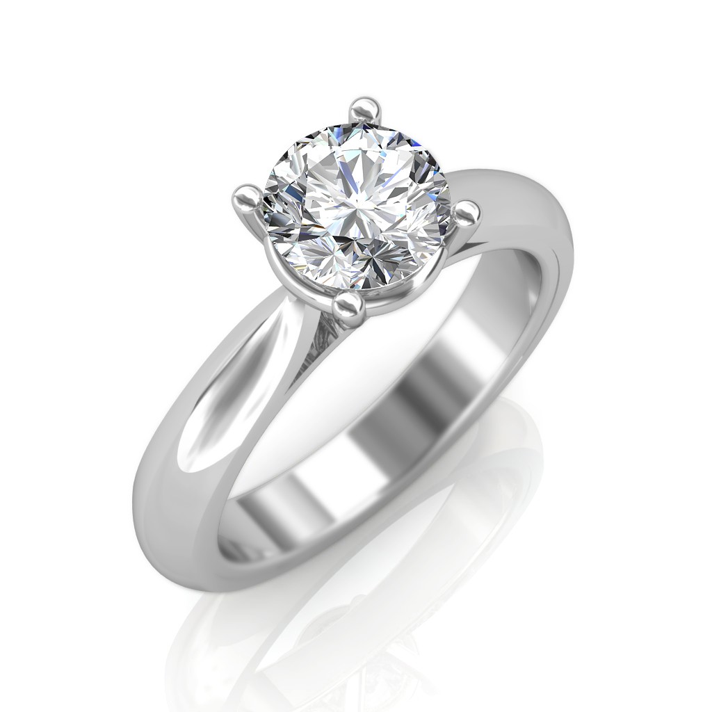 1 carat solitaire diamond ring price