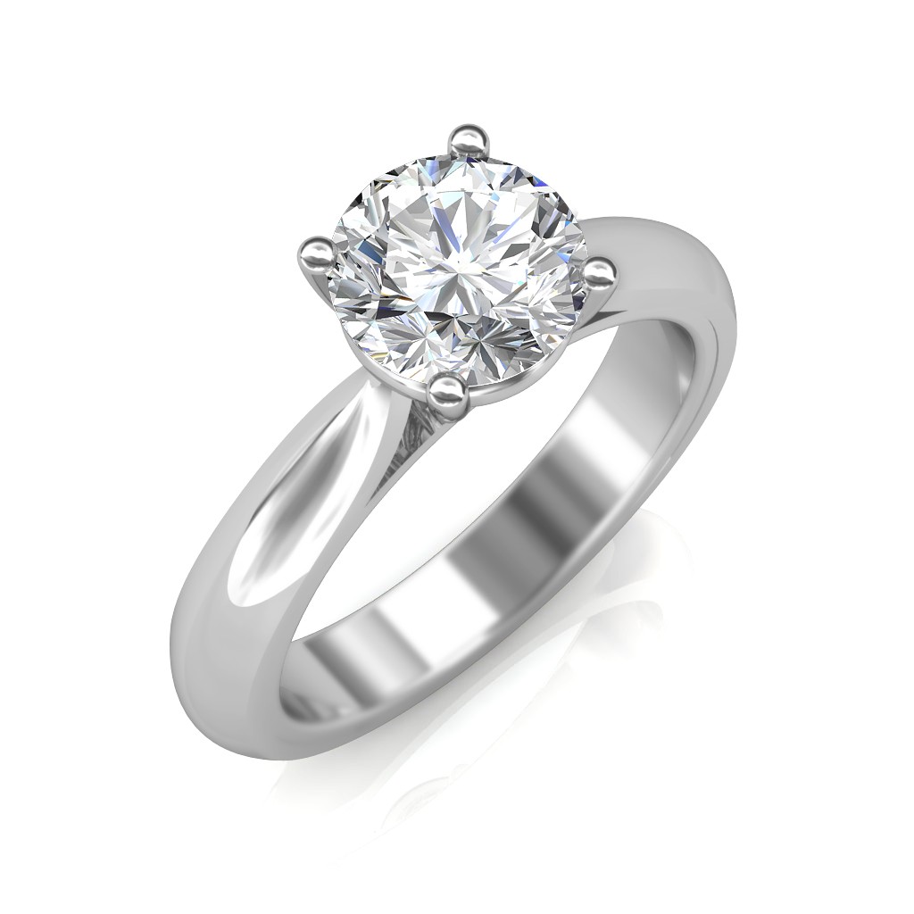 0.70 carat 18K Gold Classic Engagement Ring