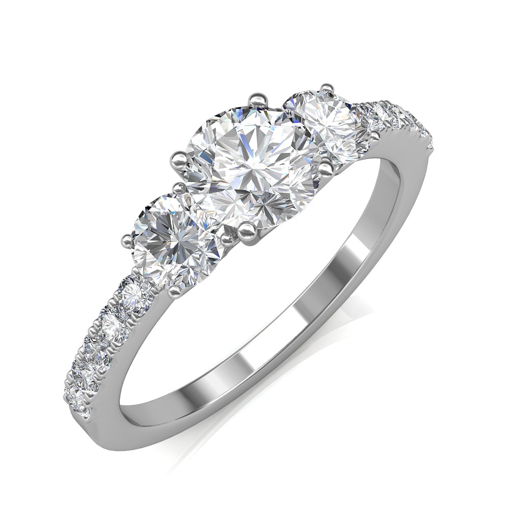 1.05 carat Platinum - Eternal Love Engagement Ring