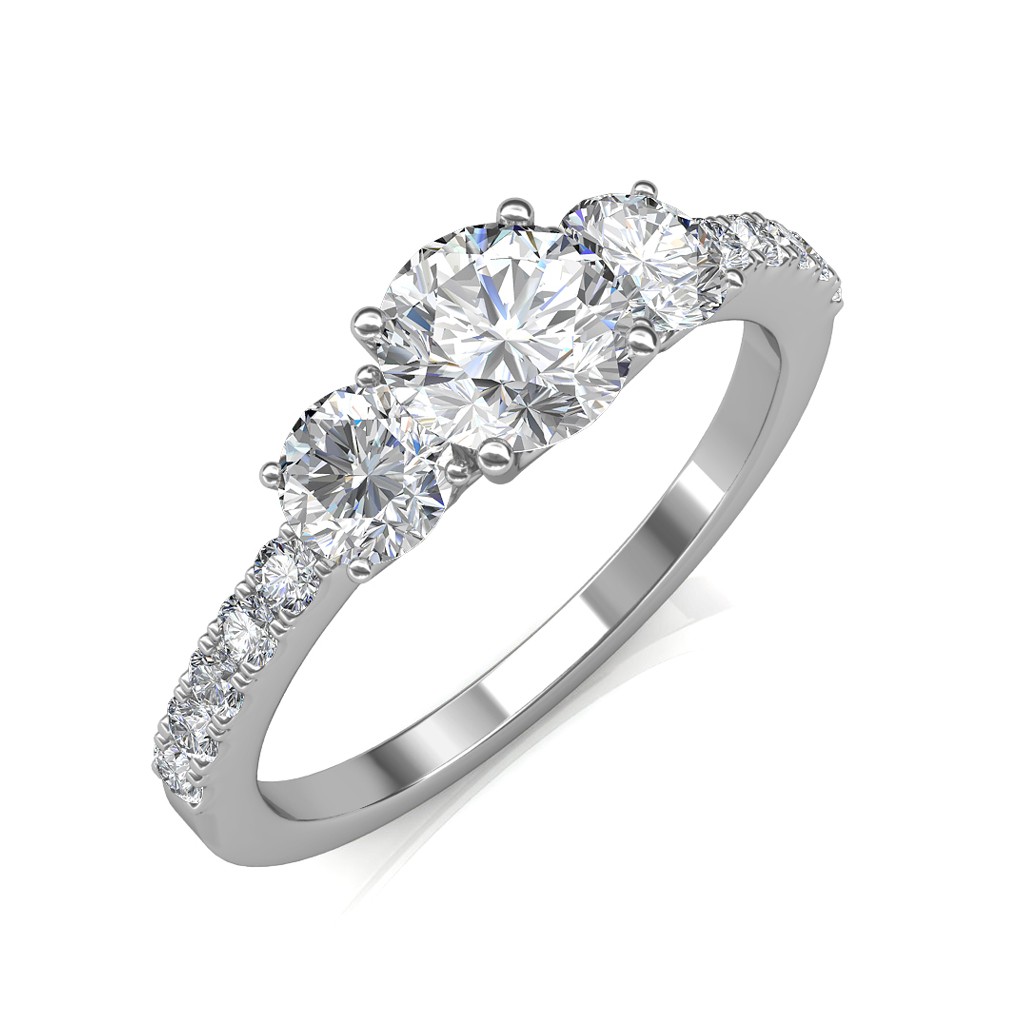 0.85 carat Platinum - Eternal Love Engagement Ring