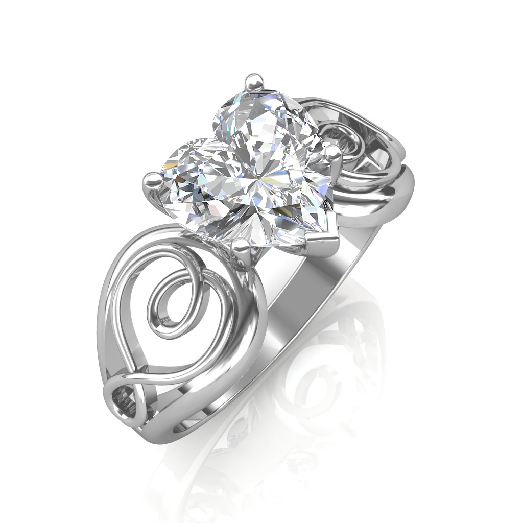 Gum binding entreprenør 1 carat Platinum - Gelsey Engagement Ring - Engagement Rings at Best Prices  in India | SarvadaJewels.com