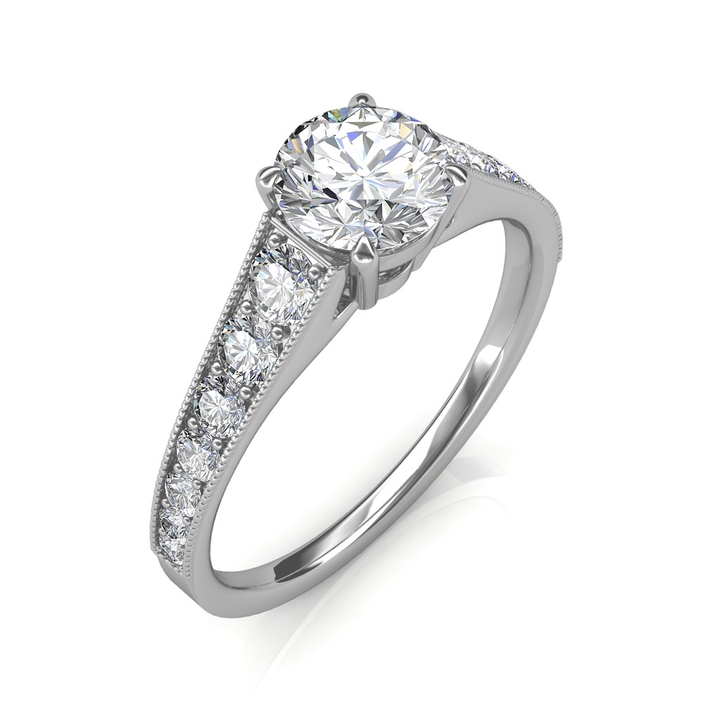 1.13 carat Platinum - Victoria Engagement Ring