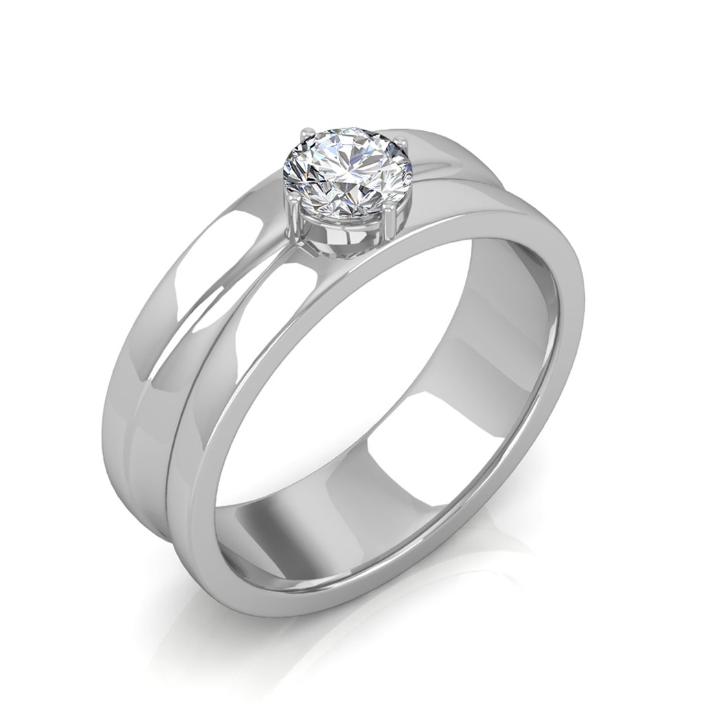 The Prius Ring For Him 0.50 carat Platinum