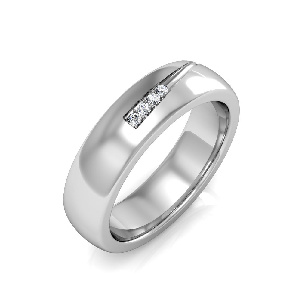 Buy Radiant Platinum Ring for Men Online | ORRA