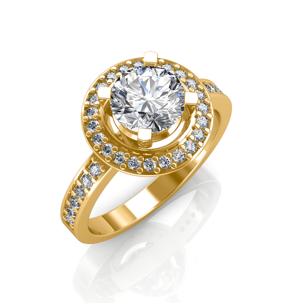 The Single Halo Ring Solitaire Diamond Rings at Best Prices in India SarvadaJewels
